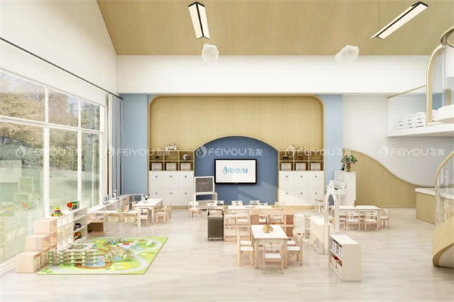 飛友幼兒園家具 | 豐富區(qū)角布局，打造幼兒園...